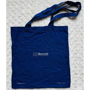 SDA Bocconi Business School of Management Milan Italy Blue Cotton Tote Book Bag